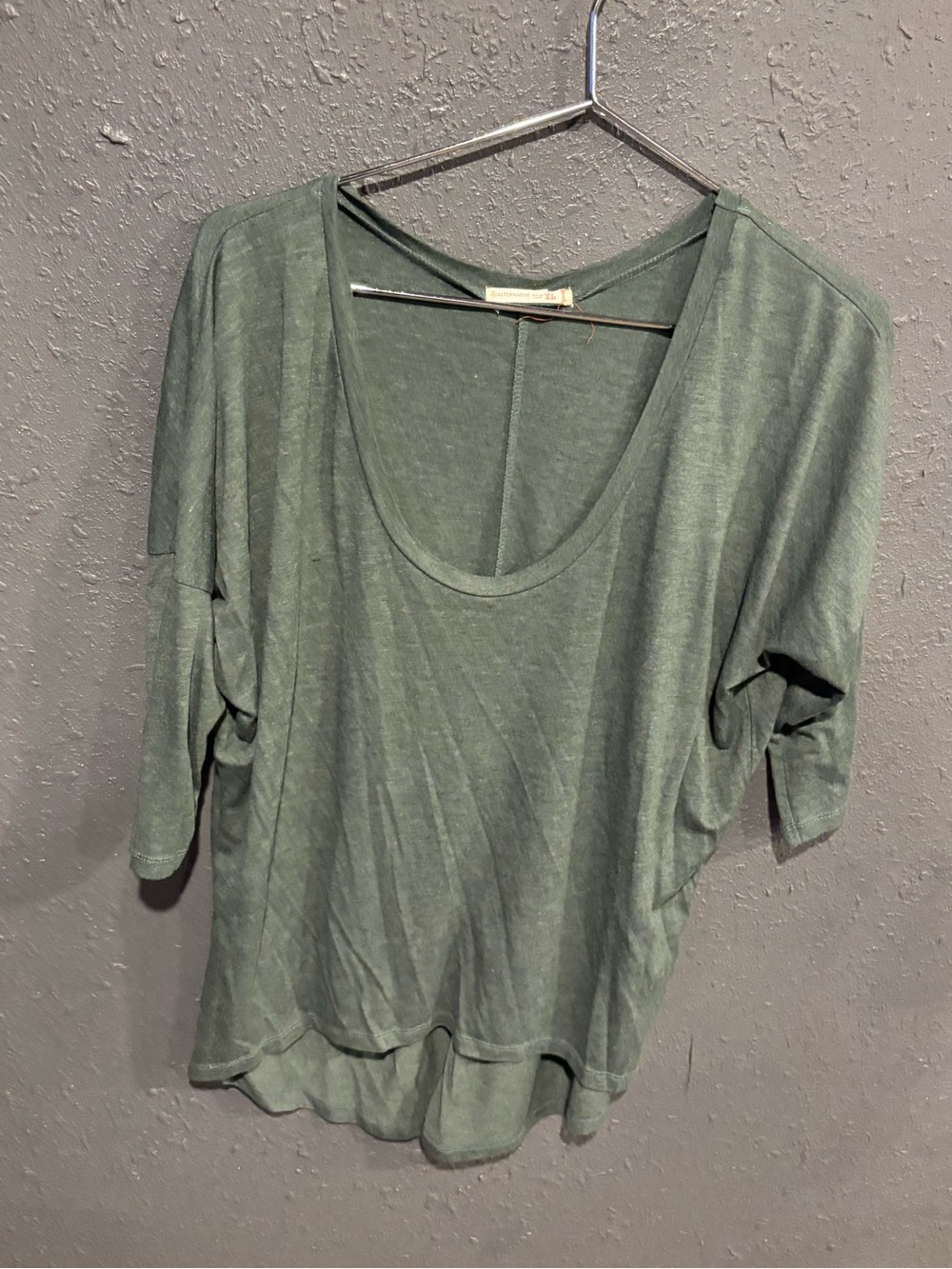Alternative Women's Scoop Neck Tunic Top - Sage Green